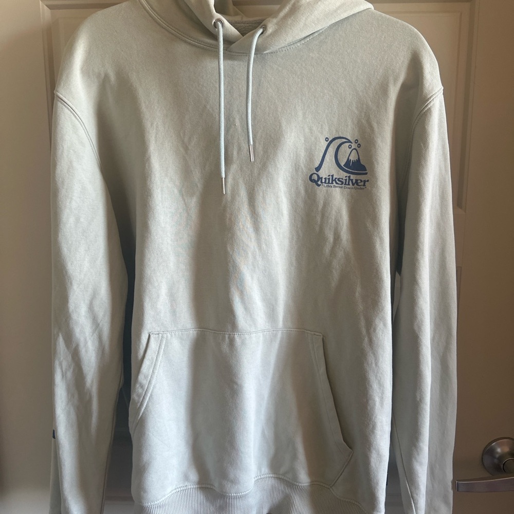 Quiksilver Blue Pullover Hoodie Sweatshirt